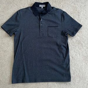 Express Stretch Mens Polo (Black/White)